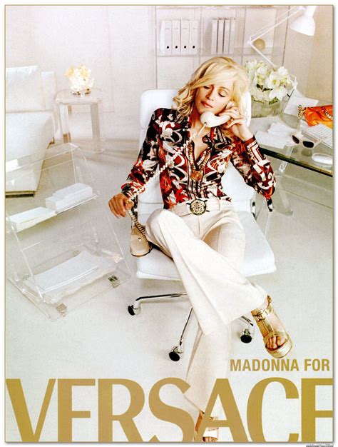 madonna for versace